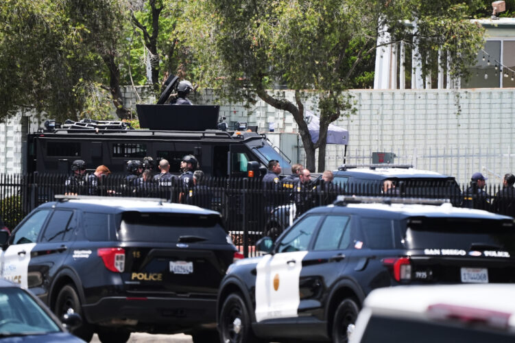 San Diego police say they are responding to an active shooter at a local mosque